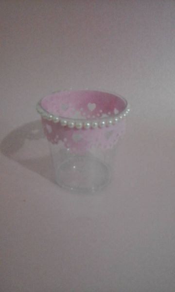 Copinho Renda com Pérolas